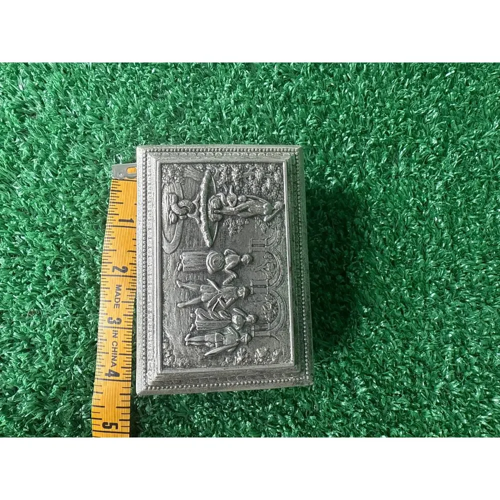 Vintage Silver French Jewelry Box Made in 1900s